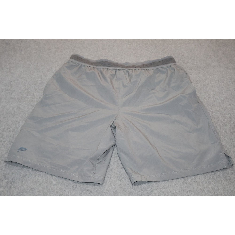 Fabletics Lined Gym Shorts Mens XL Gray Workout Running 8" Inseam Polyester